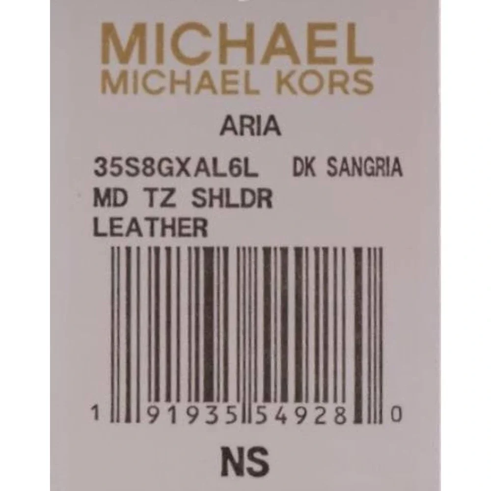 NWT Michael Kors Aria Leather Shoulder Bag - Picture 5 of 5